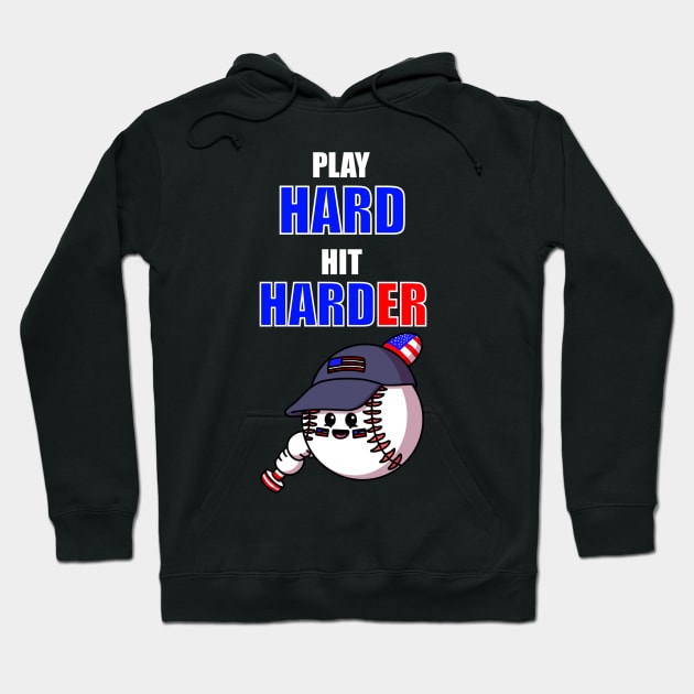 Play Hard Hit Harder Hoodie by TheMaskedTooner